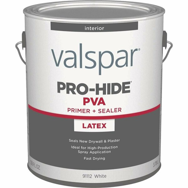 Valspar Pro-Hide PVA Interior Latex Drywall Primer, White, 1 Gal. 028.0091112.007